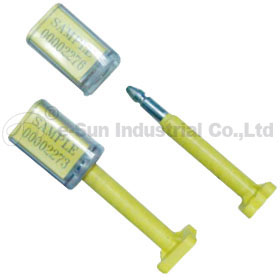Steel Pin  ABS Plastic Truck Security Seals / Trailers Seals With Printing Bar Code B-108