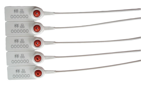 White Plastic Container Security Seals / Bags Seals With 40kgs Strength