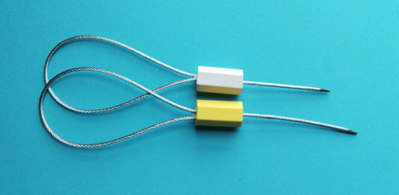 Steel Lock Plastic Cable Security Seals For Vehicle with 200kgs Pull Load
