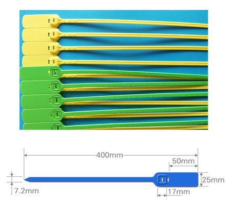 Custom PP Plastic High Security Seals ISO PAS 17712 , 40kgs Pull Load