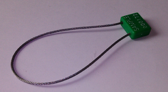 Vehicle 1.8mm Aircraft Cable Security Seals ISO / PAS17712 , 200kg Pull Load