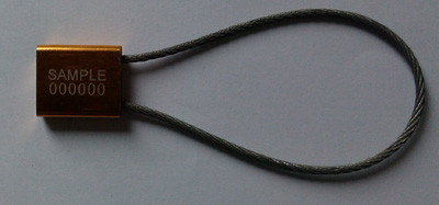 Steel Wire Luggage Cable Security Seals , High Security Truck Seals