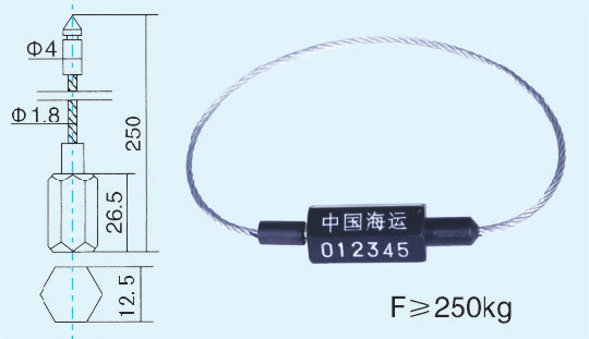 Fixed Plastic Cable Security Seals C-101-2 For Containers , Hot Stamping