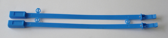 Blue Plastic Security Seals For Roadway Containers / Trucks / Boxes / Banks