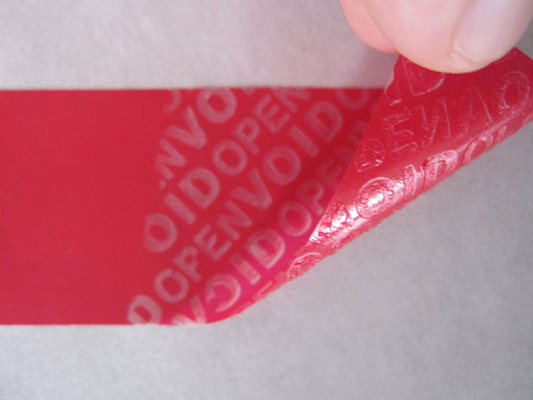 PET / Iron Non-residue Tamper Evident Labels With Bar Code Printing For Car Windows